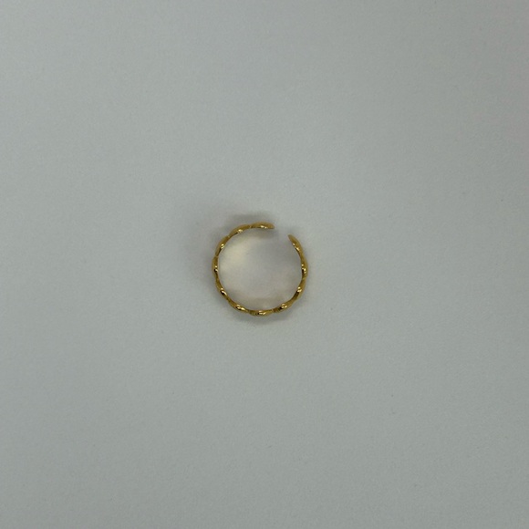 Seashell Linked Gold Plated Ring - Picture 7 of 7